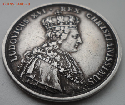 МЕДАЛЬ 22 France Louis XVI SILVER MEDAL 1775  Coronation - SAM_1870.JPG