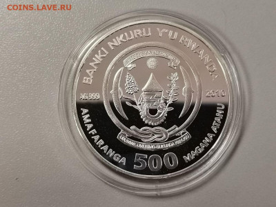 500 франков 2010 Руанда- Рыба-клоун Ag999, до 27.11 - С Рыба-клоун-2