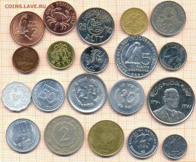 монеты разные 20 штук 11 от 5 руб. фикс цена - лист 11 001