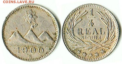 Гватемала - Гватемала 1.4 реала (1900) H KM-175 Copper-Nickel 396