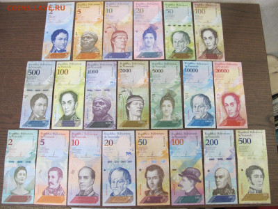Венесуэла полный набор 21 банкнота 2008-2018 UNC - IMG_4990.JPG