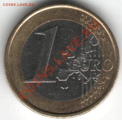 1 евро 2008 Португалия (старая карта) - перепутка - 1 евро р.JPG