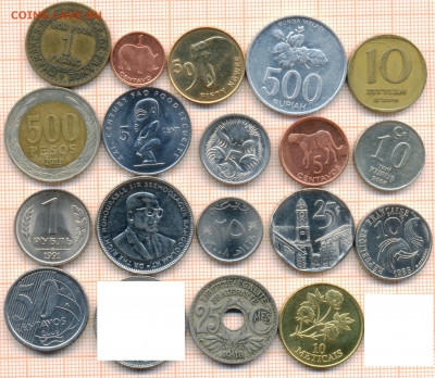 монеты разные 20 штук 3 от 5 руб. фикс цена - лист 3 001