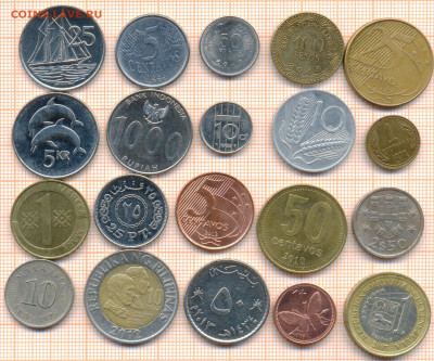 монеты разные 20 штук 5 от 5 руб. фикс цена - лист 5 001