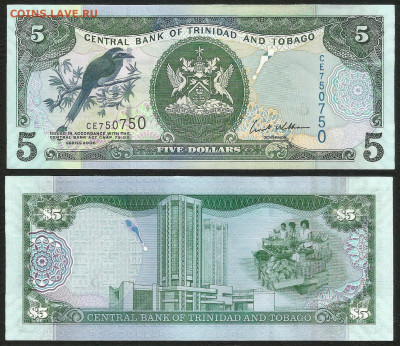Тринидад и Тобаго 5 долларов 2006г пресс с 1 рубля - 14.12 - 33