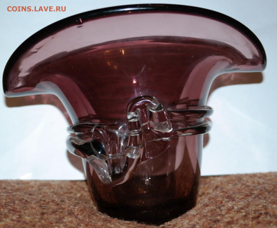 советское винтажное стекло. светло коричневая ваза+прозрачны - SAM_8584.JPG