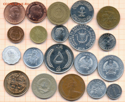 монеты разные 20 штук 11 от 5 руб. фикс цена - лист 11а 001