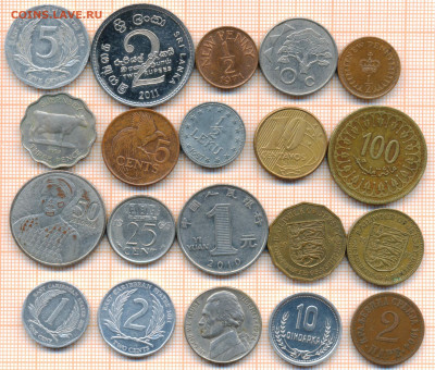 монеты разные 20 штук 4 от 5 руб. фикс цена - лист 4 001