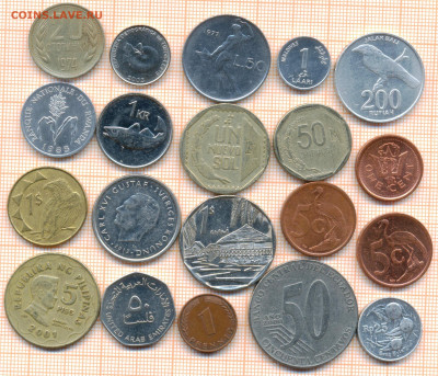 монеты разные 20 штук 6 от 5 руб. фикс цена - лист 6 001
