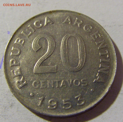 20 сентаво 1953 Аргентина №1 28.12.21 22:00 М - CIMG6895.JPG