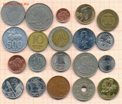 монеты разные 20 штук 3 от 5 руб. фикс цена - лист 3 001