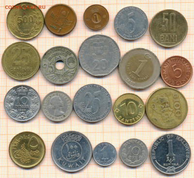 монеты разные 20 штук 10 от 5 руб. фикс цена - лист 10 001