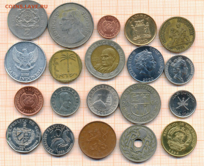 монеты разные 20 штук 3 от 5 руб. фикс цена - лист 3а 001