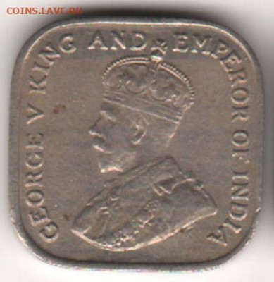 Цейлон, 5 центов 1920 до 17.01.  22-00 - 1