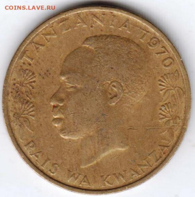 ТАНЗАНИЯ 20 центов 1970 г. до 25.01.22 г. в 23.00 - 004