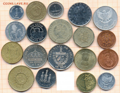 монеты разные 20 штук 6 от 5 руб. фикс цена - лист 6а 001