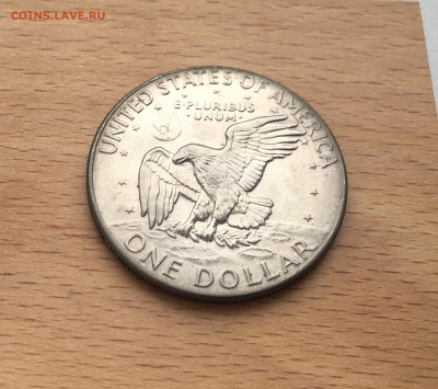 Крона Шайба США 1 доллар 1974 Лунный Орёл Эйзенхауэра лот 2 - IMG_4977.JPG