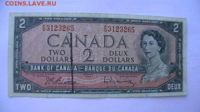 2 доллара. 1954 г. Канада.. до 02,02,22 по МСК 22-00 - IMGA0338.JPG