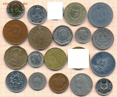монеты разные 20 штук 8 от 5 руб. фикс цена - лист 8а 001