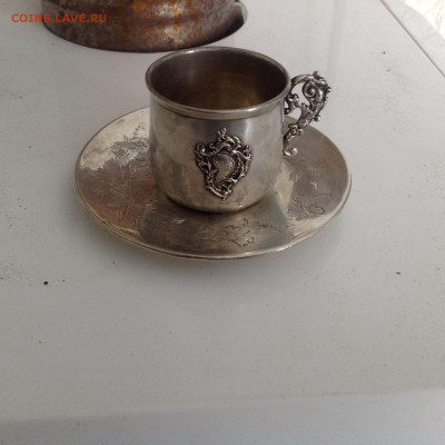 Кофейная пара, Франция , 19 век, серебро. - IMG_4160.JPG