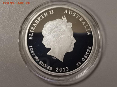 50 центов 2013 Австралия- Какаду, серебро. Ag999, до 05.03 - Я Попугай-2