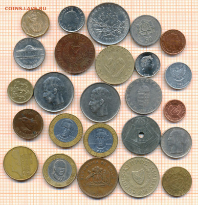 монеты разные 15 от 5 руб. фикс цена - лист 15а 001