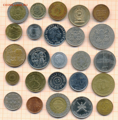 монеты разные 5 от 5 руб. фикс цена - лист 5а 001
