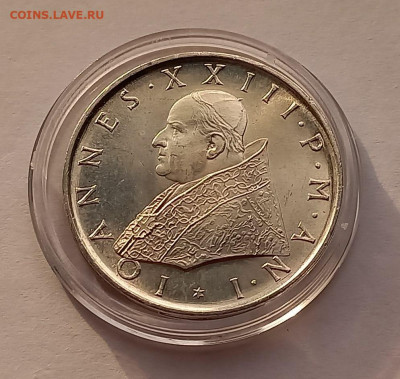 Ватикан 500 лир 1959 г. , Серебро, тираж - 25 000 шт. UNC! - 7