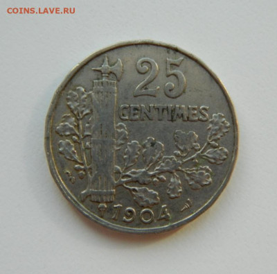 Франция 25 сантимов 1904 г. до 30.03.22 - DSCN3843.JPG