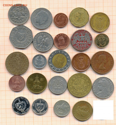 монеты разные 2 от 5 руб. фикс цена - лист 2а 001