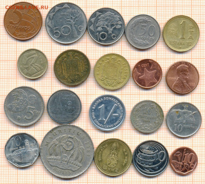 монеты разные 13 от 5 руб. фикс цена - лист 13 001