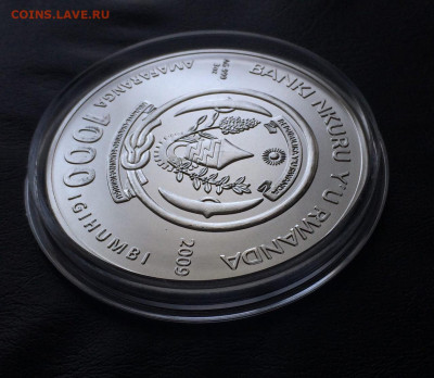 1000 Франков 2009 г.Козерог.3 унции серебро.Руанда до 14.04 - 8
