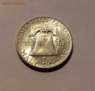 США 50 центов 1950 "D" UNC. Франклин, серебро - 9