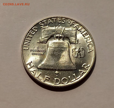 США 50 центов 1958 "D". UNC. Франклин, серебро - 7