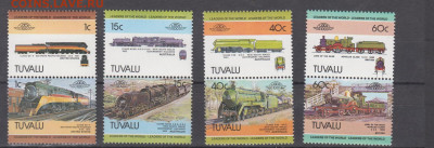 Тувалу 1984 паровозы 8м** до 24 04 - 14а