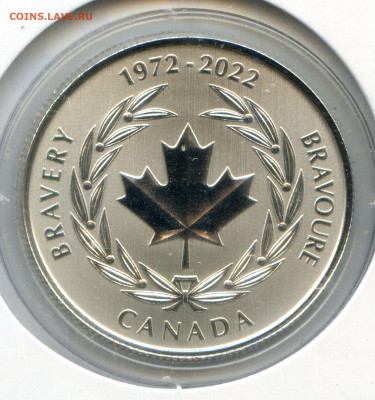 Канада 2022. 5 долларов. Медаль за отвагу. UNC. 30.04в22.00 - img473