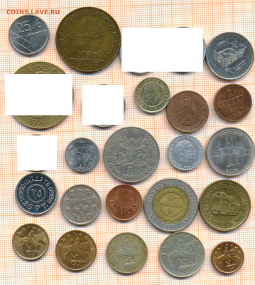 монеты разные 5 от 5 руб. фикс цена - лист 5а 001