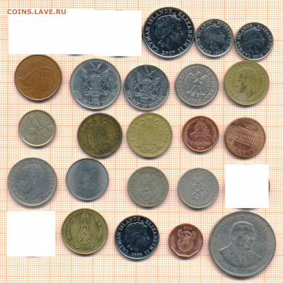 монеты разные 13 от 5 руб. фикс цена - лист 13а 001