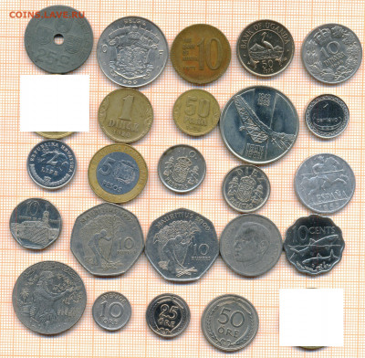 монеты разные 16 от 5 руб. фикс цена - лист 16 001