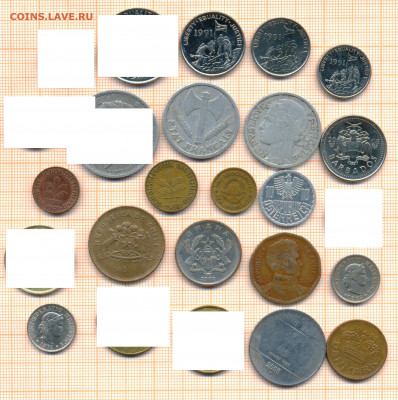 монеты разные 8 от 5 руб. фикс цена - лист 8а 001