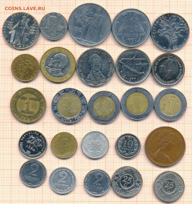 монеты разные 1 от 5 руб. фикс цена - лист 1 001