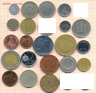 монеты разные 14 от 5 руб. фикс цена - лист 14 001