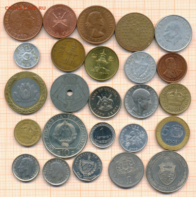 монеты разные 16 от 5 руб. фикс цена - лист 16а 001