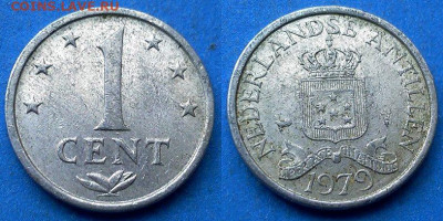 Нид. Антильские острова - 1 цент 1979 года до 11.06 - Нидерландские Антильские острова 1 цент, 1979