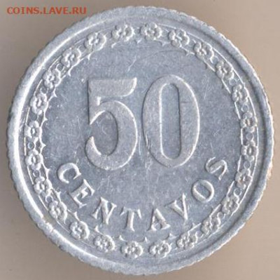 Монеты достоинством "50", выпущенные в странах Америки - 25
