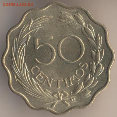 Монеты достоинством "50", выпущенные в странах Америки - 27