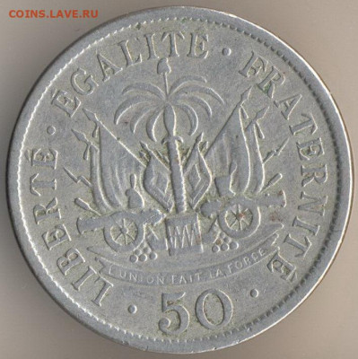 Монеты достоинством "50", выпущенные в странах Америки - 5