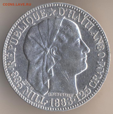 Монеты достоинством "50", выпущенные в странах Америки - 22