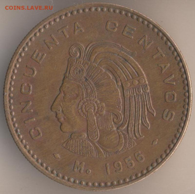 Монеты достоинством "50", выпущенные в странах Америки - 105
