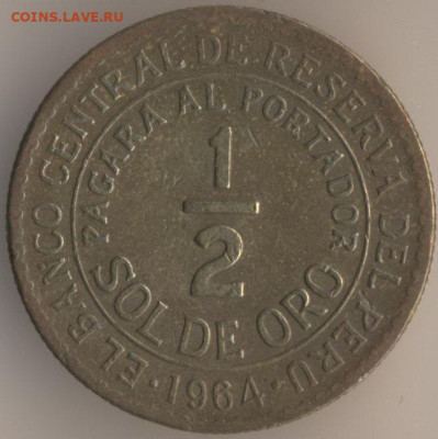 Монеты достоинством "50", выпущенные в странах Америки - 35